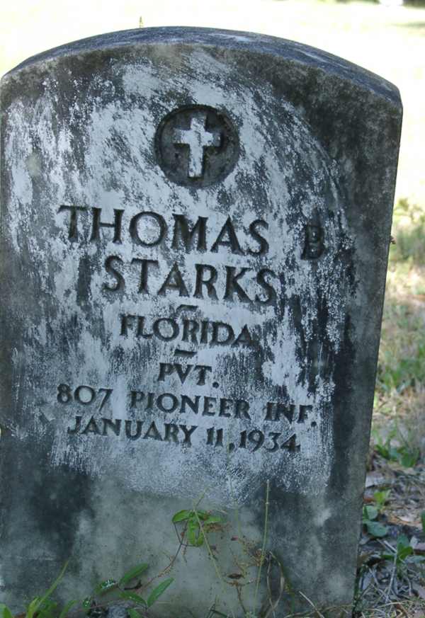 Thomas B. Starks Gravestone Photo