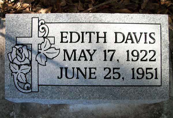 EDITH DAVIS Gravestone Photo