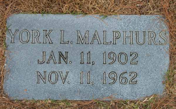 York L. Malphurs Gravestone Photo