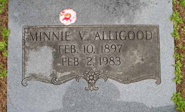 Minnie V. Alligood Gravestone Photo
