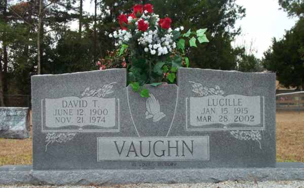 David T. & Lucille Vaughn Gravestone Photo