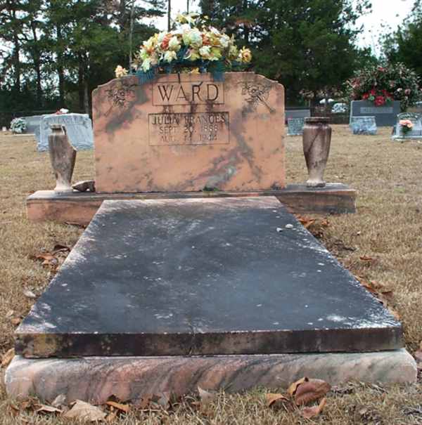 Julia Frances Ward Gravestone Photo