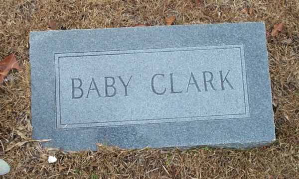 Baby Clark Gravestone Photo