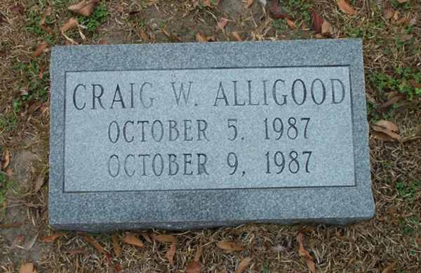 Craig W. Alligood Gravestone Photo