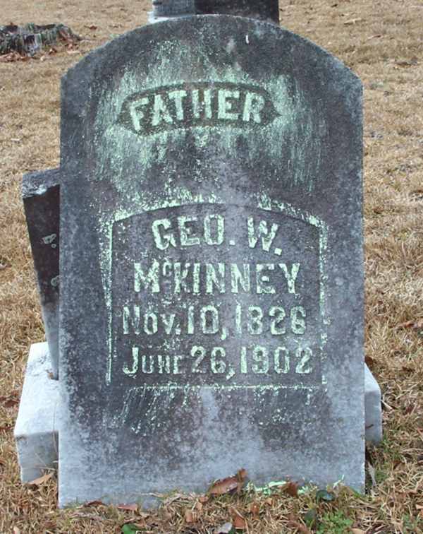 Geo W. McKinney Gravestone Photo