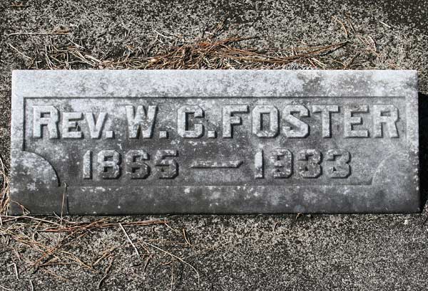 Rev. W.C. Foster Gravestone Photo
