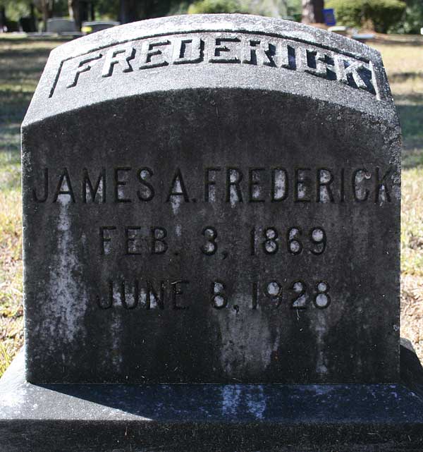 James A. Frederick Gravestone Photo