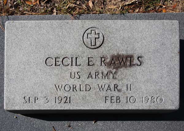 Cecil E. Rawls Gravestone Photo