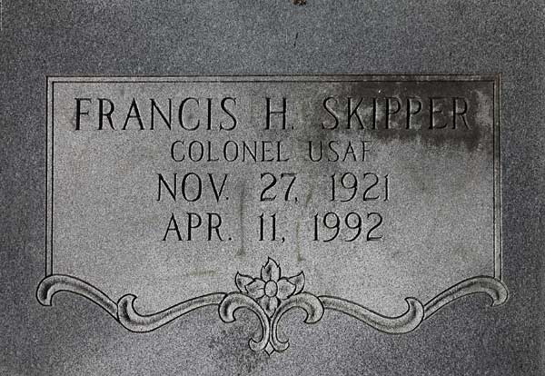 Francis H. Skipper Gravestone Photo