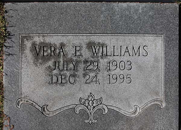 Vera E. Williams Gravestone Photo