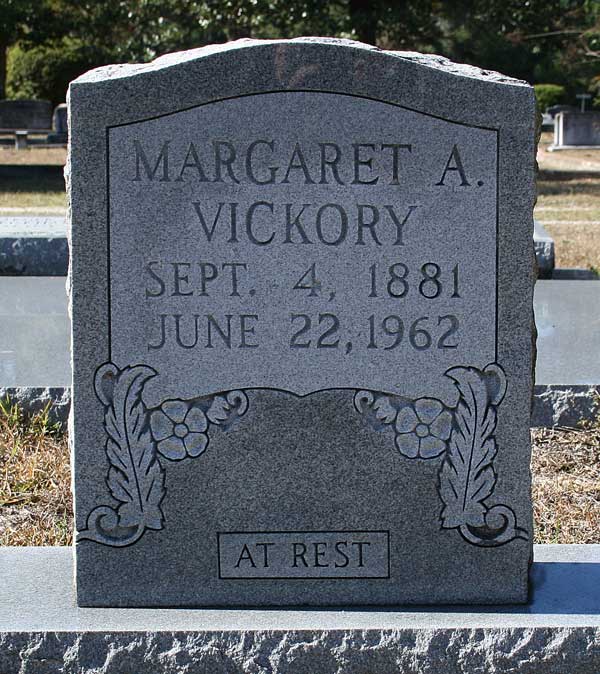 Margaret A. Vickory Gravestone Photo