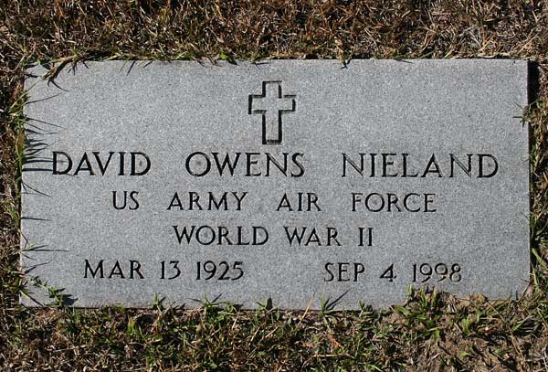 David Owens Nieland Gravestone Photo