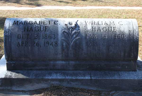 Margaret C. & William C. Hague Gravestone Photo