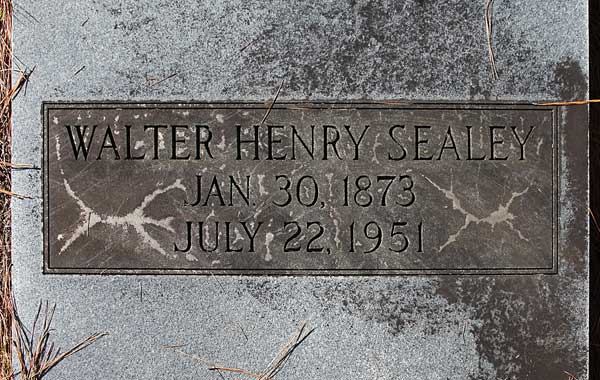 Walter Henry Sealey Gravestone Photo