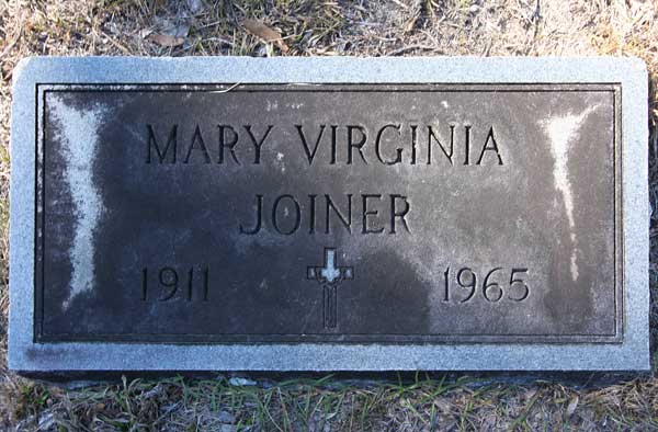 Mary Virginia Joiner Gravestone Photo