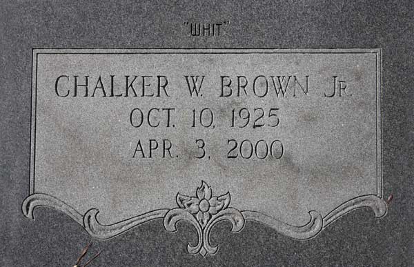Chalker W. Brown Gravestone Photo