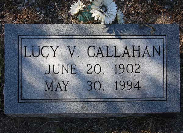 Lucy V. Callahan Gravestone Photo