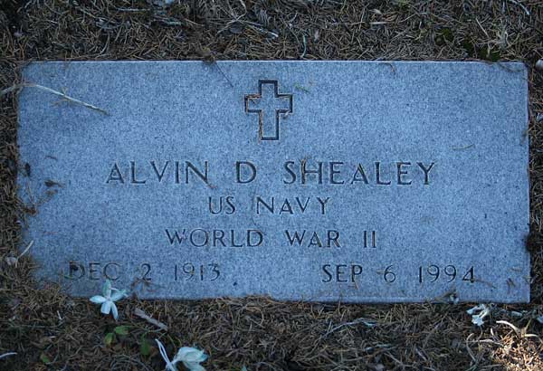 Alvin D. Shealey Gravestone Photo