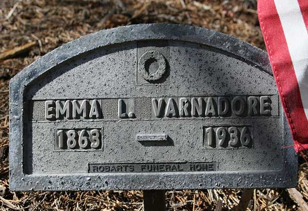 Emma L. Varnadore Gravestone Photo