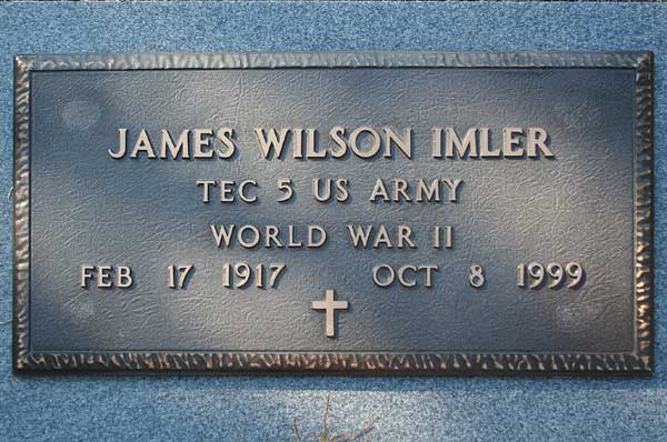 James Wilson Imler Gravestone Photo