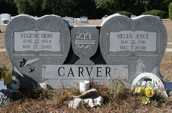 Eugene Debs & Helen Joyce Carver Gravestone Photo