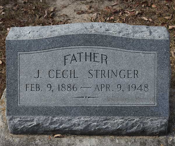 J. Cecil Stringer Gravestone Photo