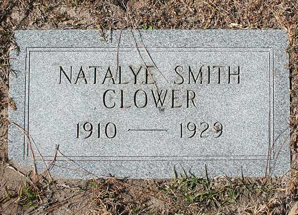 Natalye Smith Clower Gravestone Photo
