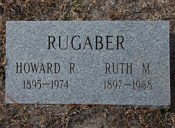 Howard R. & Ruth M. Rugaber Gravestone Photo