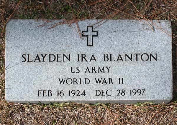 Slayden Ira Blanton Gravestone Photo