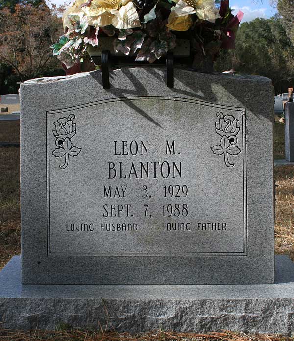 Leon M. Blanton Gravestone Photo
