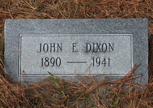 John E. Dixon Gravestone Photo