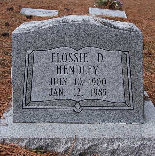 Flossie D. Hendley Gravestone Photo