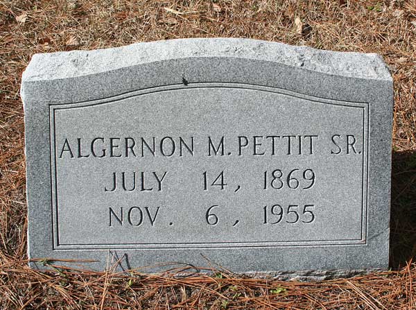 Algernon M. Pettit Gravestone Photo