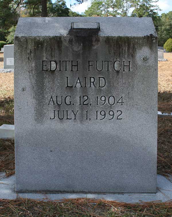 Edith Futch Laird Gravestone Photo