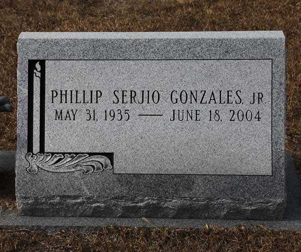 Phillip Serjio Gonzales Gravestone Photo