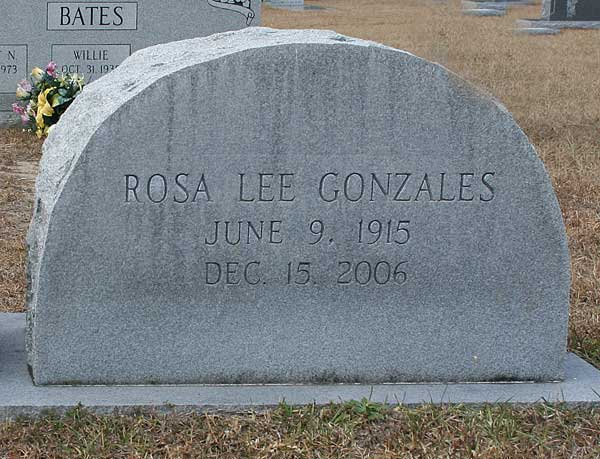 Rosa Lee Gonzales Gravestone Photo