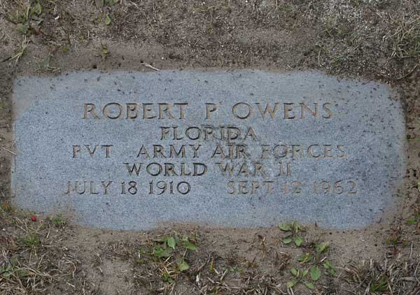 Robert P. Owens Gravestone Photo