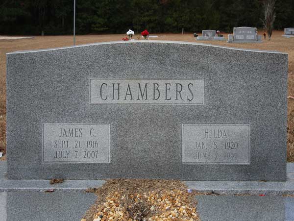James C. & Hilda Chambers Gravestone Photo