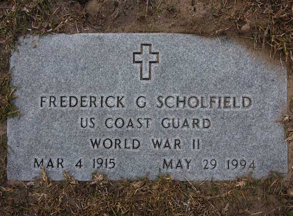 Frederick G. Scholfield Gravestone Photo