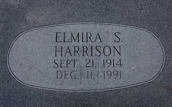Elmira S. Harrison Gravestone Photo