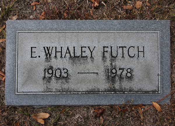 E. Whaley Futch Gravestone Photo