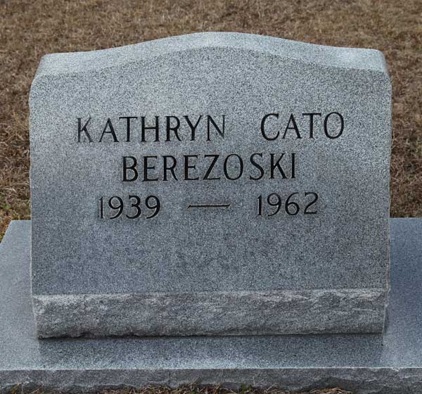 Kathryn Cato Berezoski Gravestone Photo