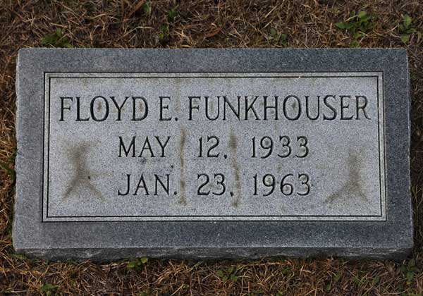 Floyd E. Funkhouser Gravestone Photo