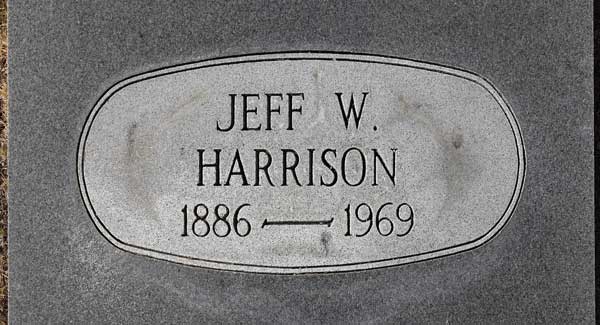 Jeff W. Harrison Gravestone Photo
