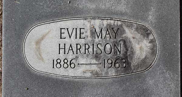 Evie May Harrison Gravestone Photo