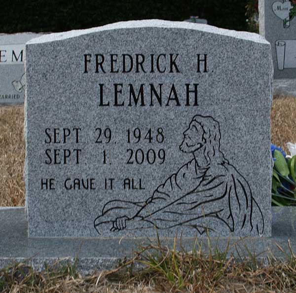 Fredrick H. Lemnah Gravestone Photo