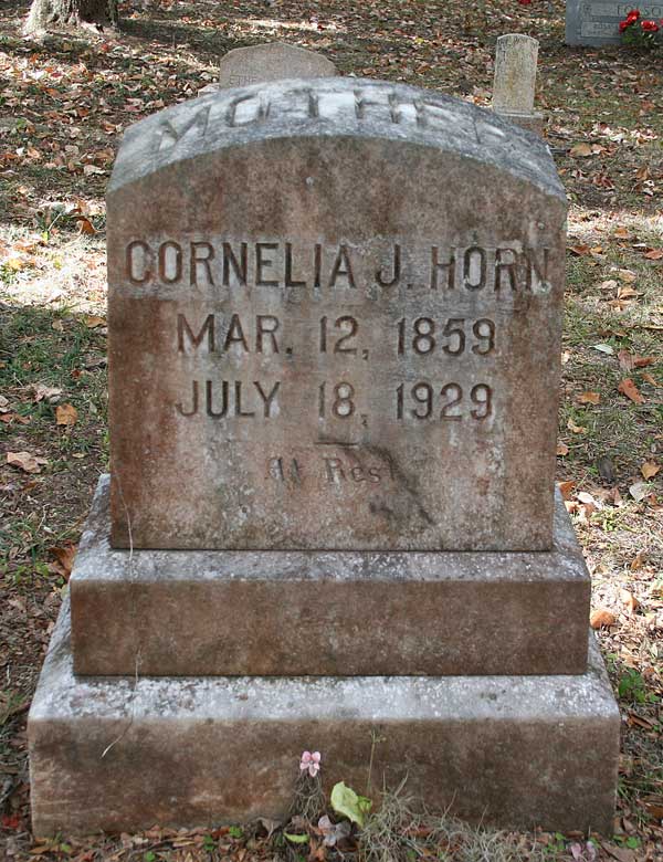 Cornelia J. Horn Gravestone Photo