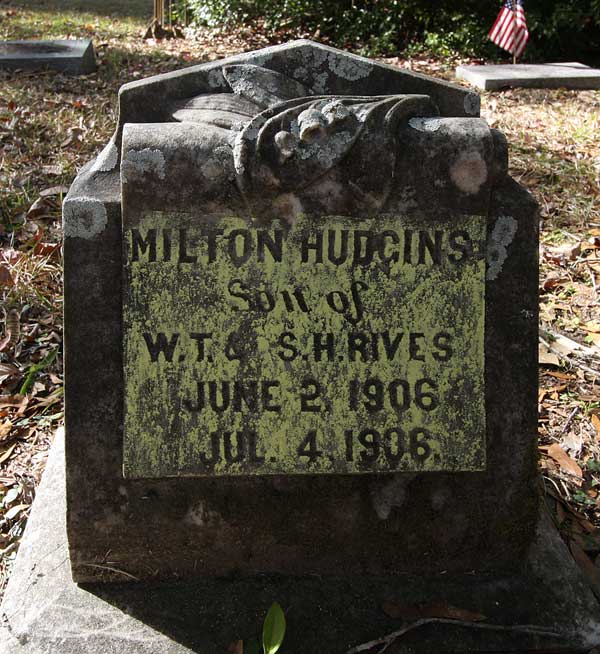 Milton Hudgins Rives Gravestone Photo