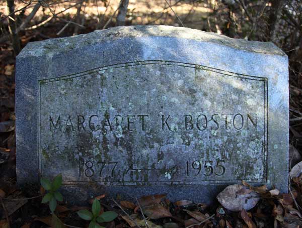Margaret K. Boston Gravestone Photo