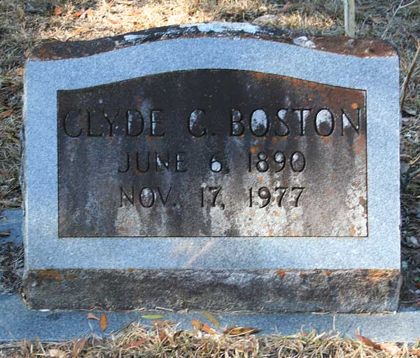 Clyde C. Boston Gravestone Photo